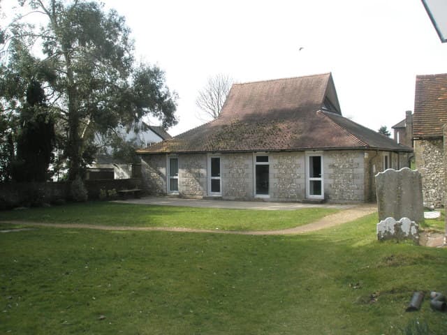 The church hall adjacent to St James Church, Clanfield